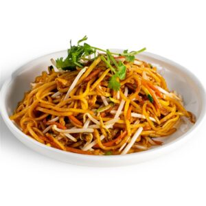 Chow mein con verdure e pollo