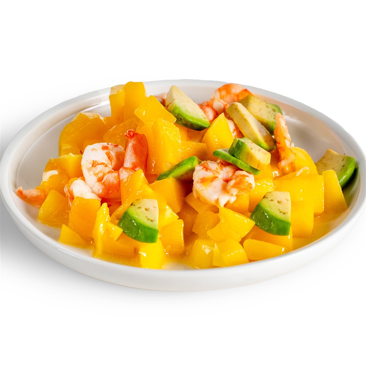 Insalata di gamberi e mango