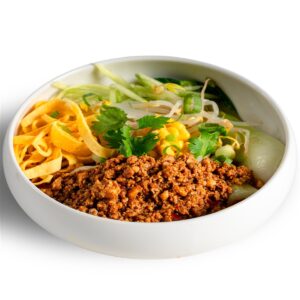 Lamian con wenzhounese con macinato di maiale
